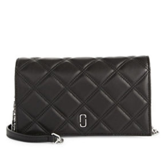 BNWT MARC JACOBS DOUBLE J QUILTED LAMBSKIN LEATHER WALLET CLUTCH… - Picture 1 of 12